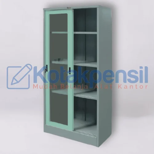 Lemari Arsip LION L 33 AK Pintu Sliding Kaca