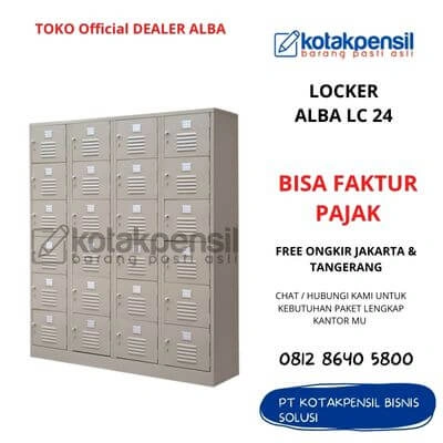 ALBA Locker Besi 24 Pintu LC 24 Swings Door